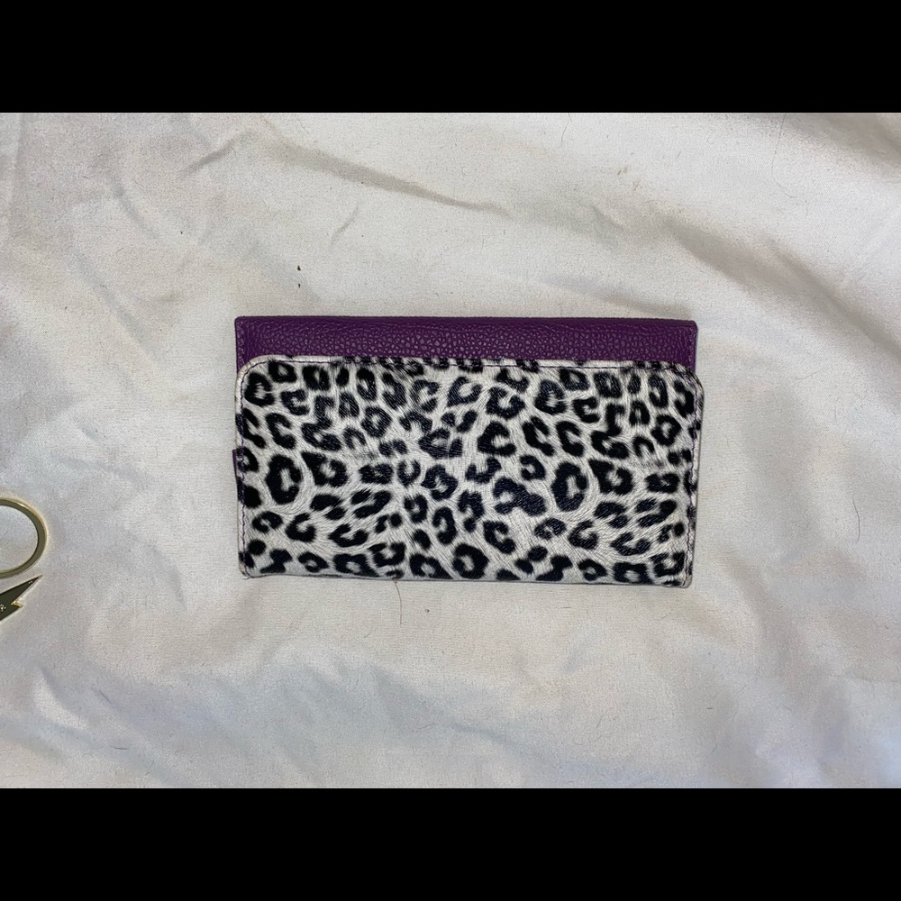 Leopard print wallet